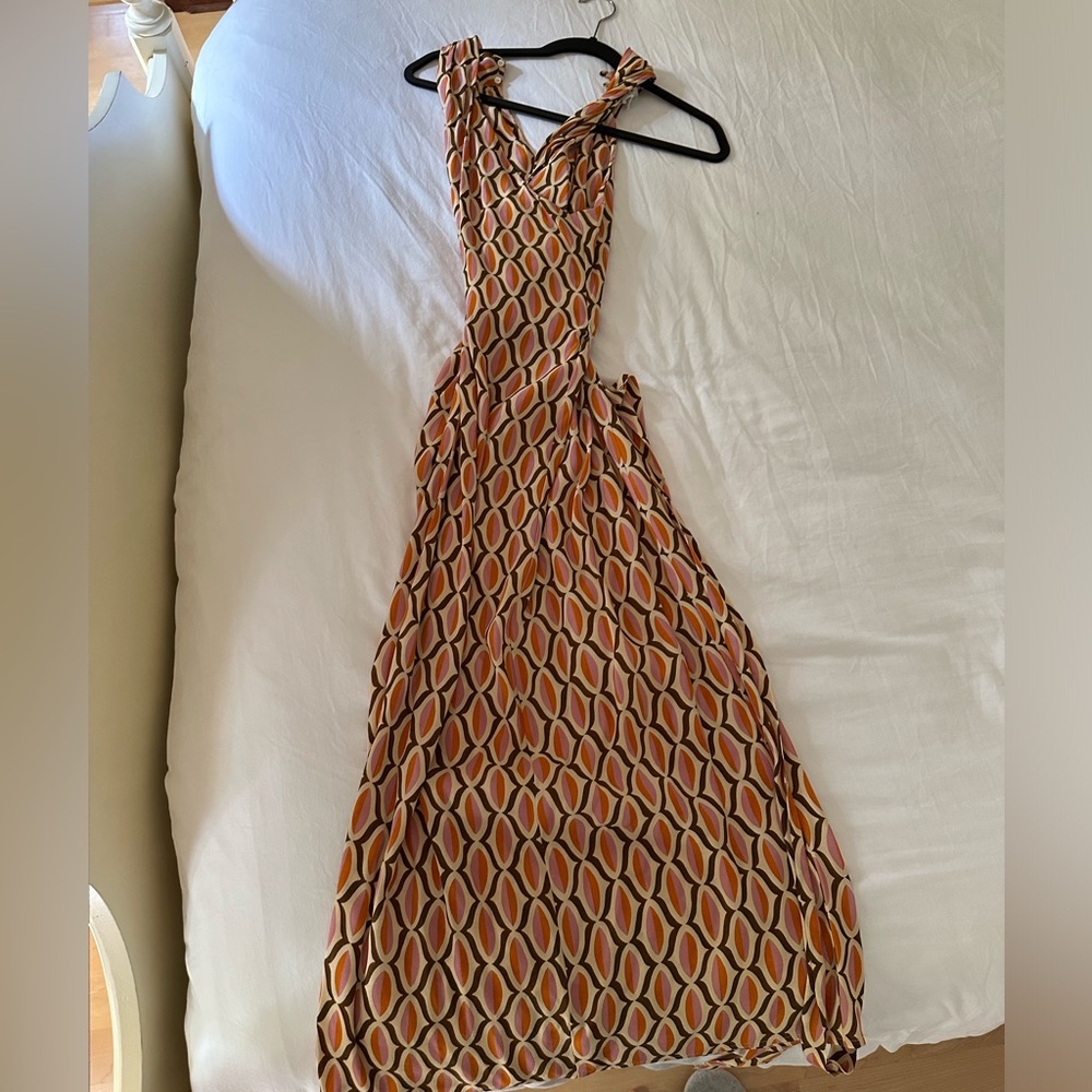 Velvet by Graham and Spencer Multicolored Midi Wrap Dress